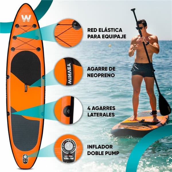 Oppustelige Paddle Surf Board med tilbehør Winvey SUP-O Orange