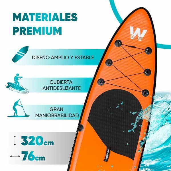 Oppustelige Paddle Surf Board med tilbehør Winvey SUP-O Orange