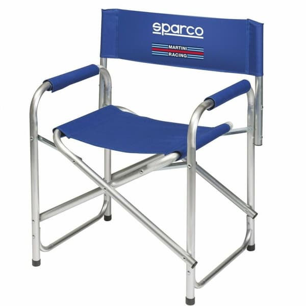 Polstrede Campingstolen Sparco Martini Racing Blå