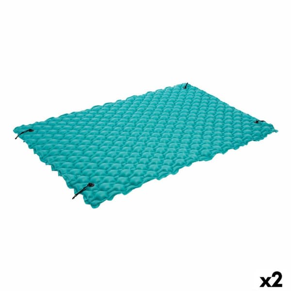 Luftmadras Intex 290 x 213 cm Tæppe Turkisblå (2 enheder)