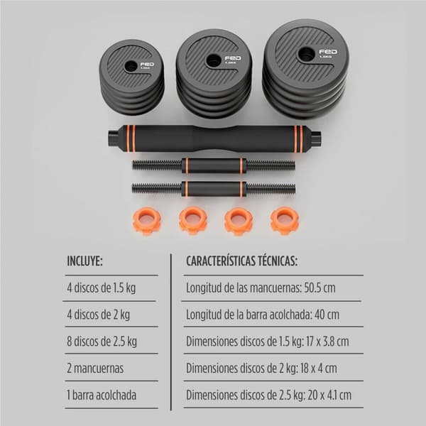 Käsipainot Xiaomi ORMANBAS35 35 kg Musta Monivärinen