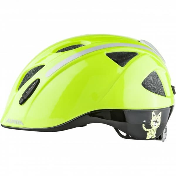 Cykelhjelm til børn Alpina XIMO FLASH Gul Sort 49-54 cm