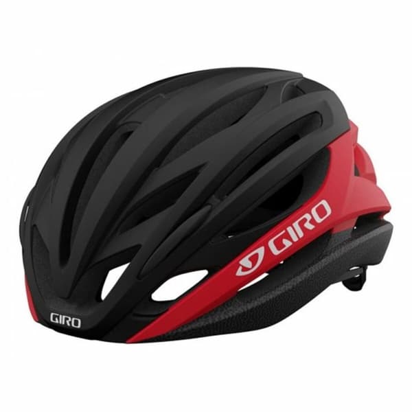 Sykkelhjelm til voksne Giro Syntax Svart/Rød 12