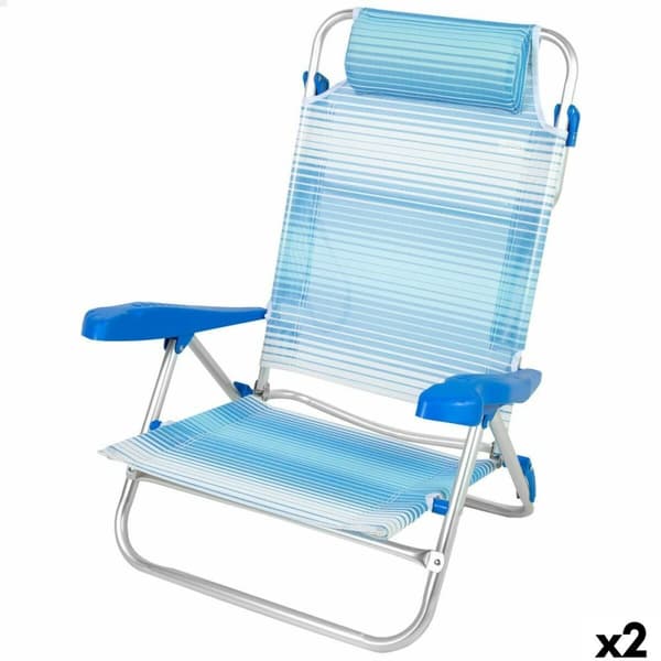 Strandstol Aktive 47 x 82 x 49 cm (2 enheter)