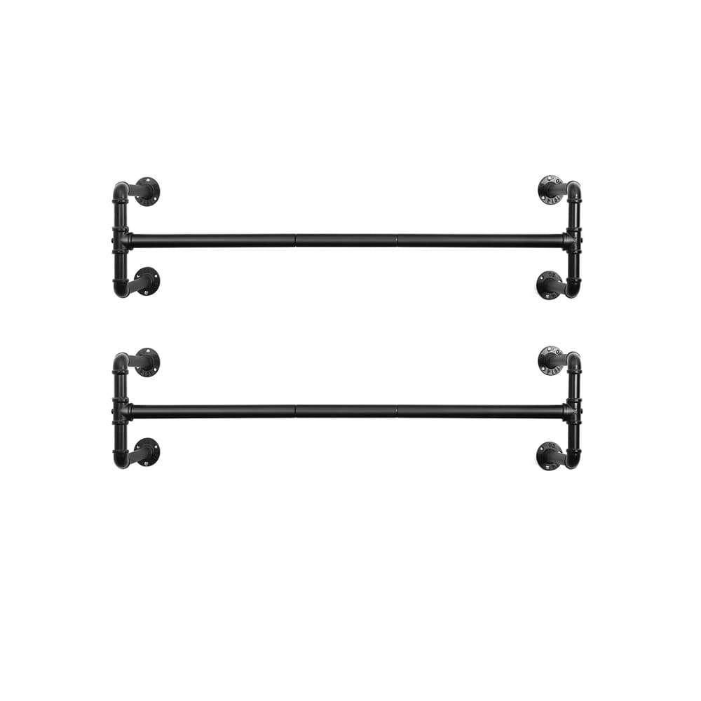 Segenn två klädstänger på väggen - Kläder Rack - Klädstång 110 x 30 x 29,3 cm