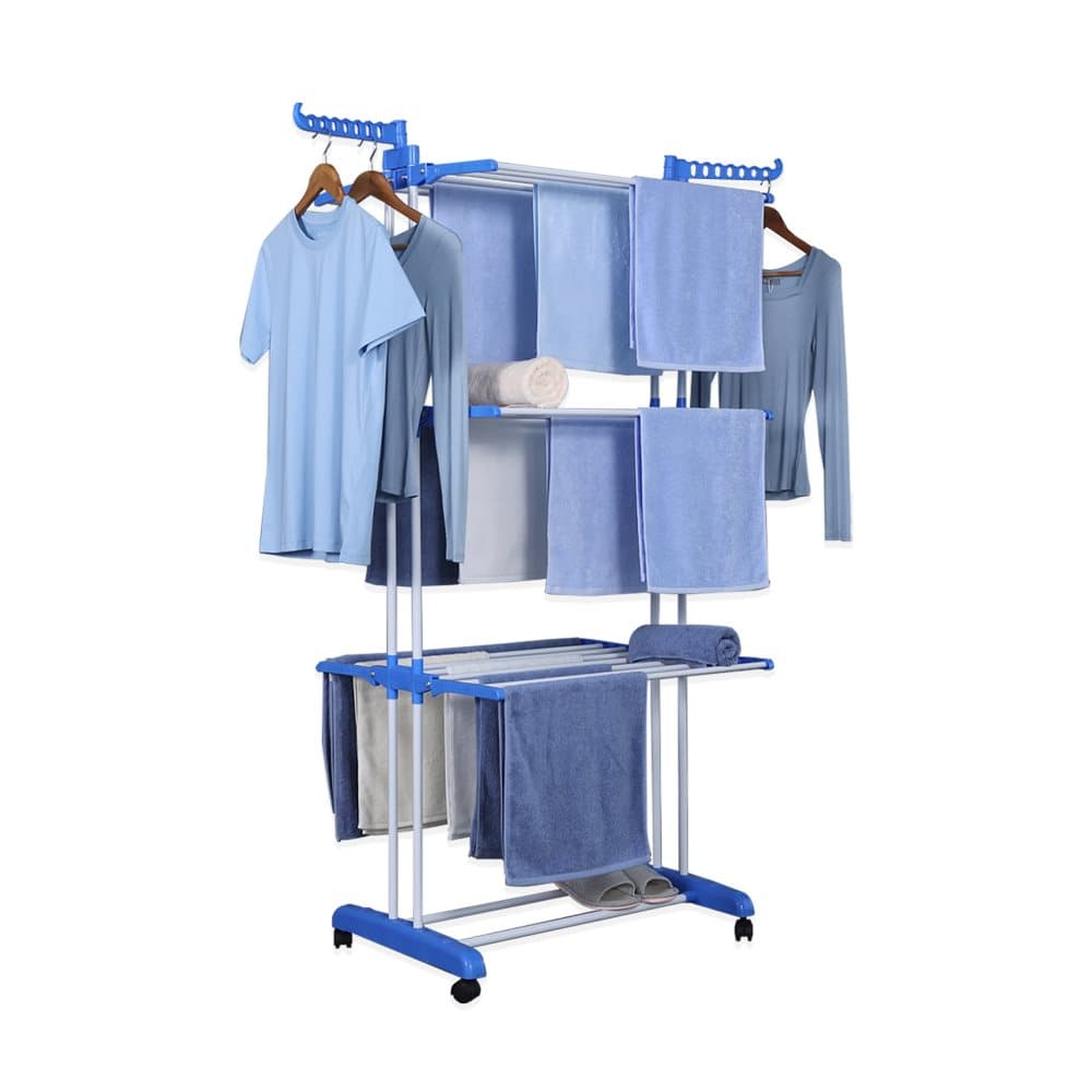 Herzberg HG-8034BLU: Moving Klädställ - Blå 1
