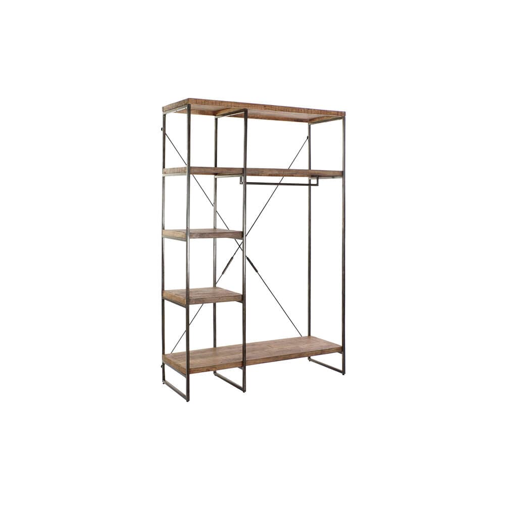 Garderob DKD Home Decor Metall Mangoträ (90 x 40 x 200 cm)