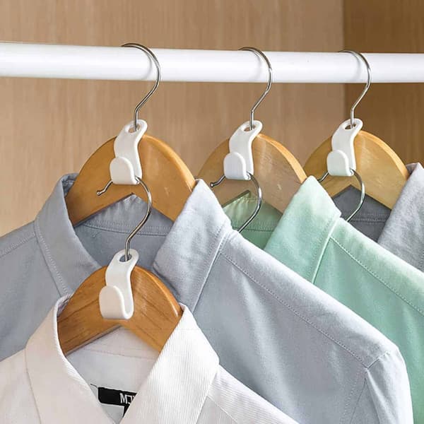 Klädhängare Anslutningskrok – Organizer – Vit, 30-Pack