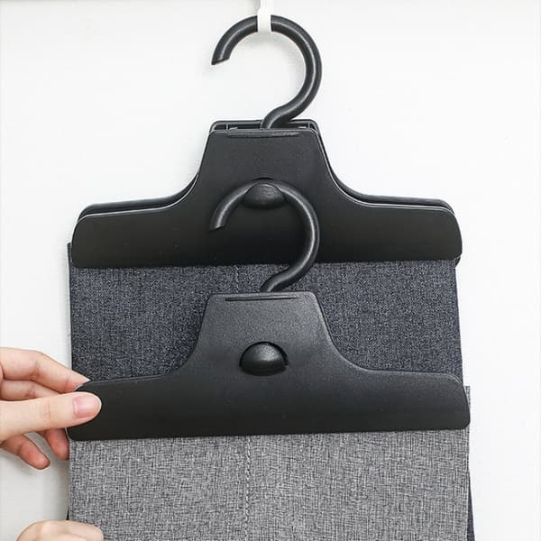 INF Stof leggings bøjle med clips Sort