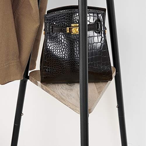 Vasagle Rack Stand, Coat Tree, Hall Tree Fritstående, greige og sort