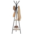 Miniatyrbillede 7 af 7: Vasagle Rack Stand, Coat Tree, Hall Tree Fritstående, greige og sort
