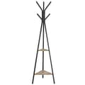 Miniatyrbillede 1 af 7: Vasagle Rack Stand, Coat Tree, Hall Tree Fritstående, greige og sort