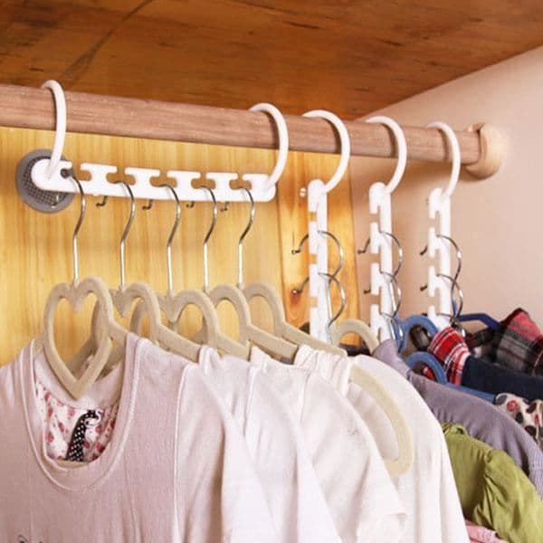 Space Saver Hangers - Ej specificerat - 8 st - Plast - Multifunktionell - Flexibel