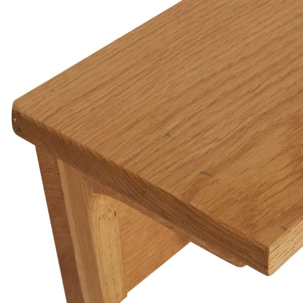 knagerække 60x16x16 cm massivt egetræ