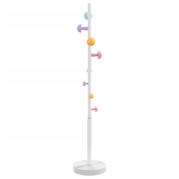 stumtjener 172 cm pulverlakeret jern hvid