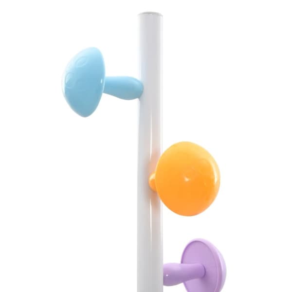 stumtjener 172 cm pulverlakeret jern hvid