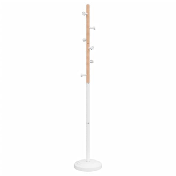 stumtjener 177 cm pulverlakeret jern hvid