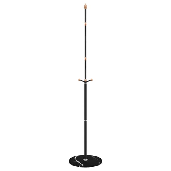 stumtjener 177 cm pulverlakeret jern sort
