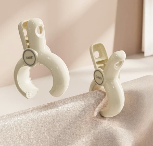 INF Dyneclips, vindtætte tæppeclips med skridsikkert greb 4-pack