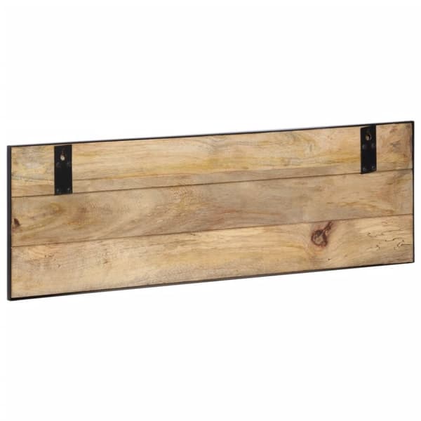 knagerækker 2 stk. 80x8x25 cm massivt ru mangotræ