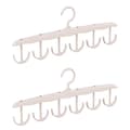 Miniatyrbild 1 av 3: INF Multifunktionell Roterande Krok Hängare - Vit 2 Pack
