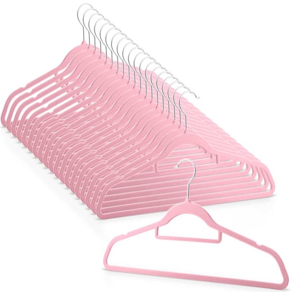 Tøjbøjler i velour 20 stk MS-859 Massido
