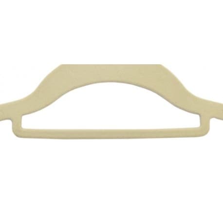 Maxi fløjlsbøjle, sæt med 10 stk - beige