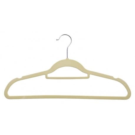 Maxi fløjlsbøjle, sæt med 5 - beige