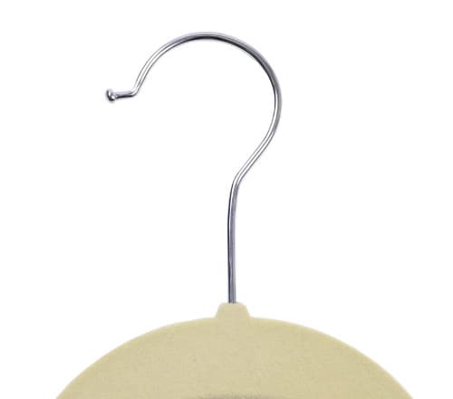 MAXI fløjlsbøjle, sæt med 100 stk., beige