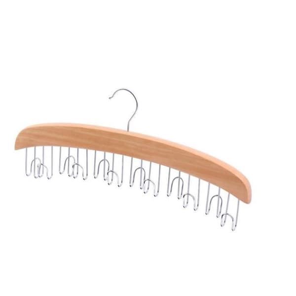 Klädhängare för bälten - Zeller - Bokträ - Förkromad metall - 48x18x6 cm - Unisex