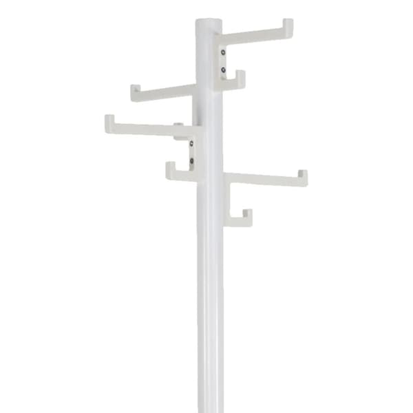 Stående klädhängare med 8 krokar Porcelain vit 178 cm