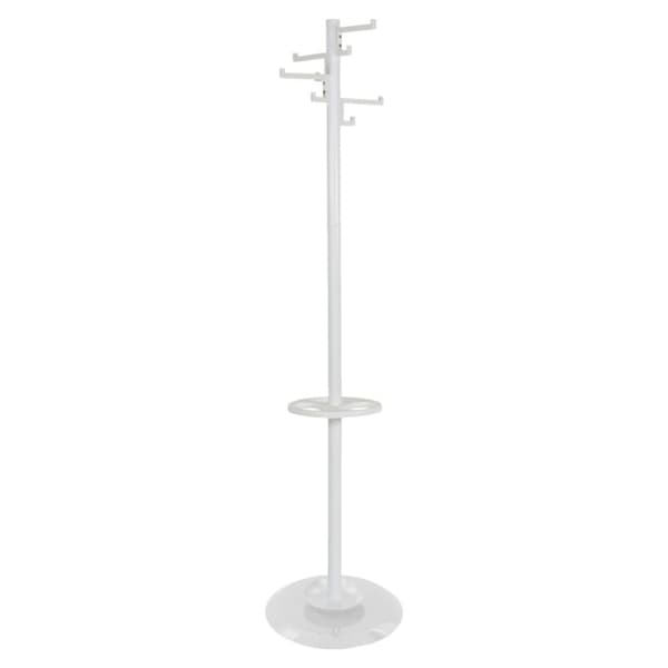 Stående klädhängare med 8 krokar Porcelain vit 178 cm