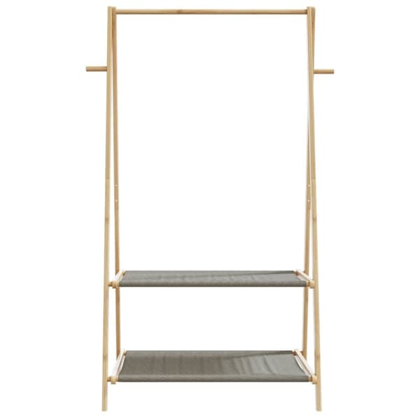 vidaXL Klesstativ med hyller 96x45,5x150,5 cm bambus