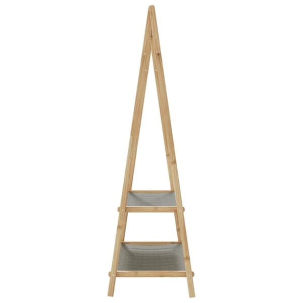 vidaXL Klesstativ med hyller 96x45,5x150,5 cm bambus