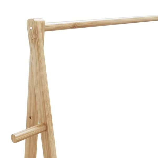 vidaXL Klesstativ med hyller 96x45,5x150,5 cm bambus