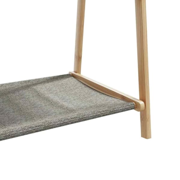 vidaXL Klesstativ med hyller 96x45,5x150,5 cm bambus