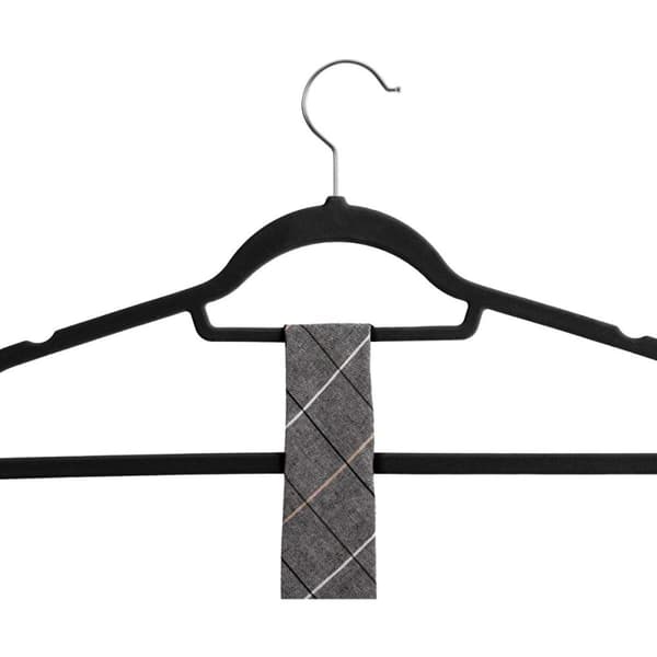 Lot de 20 cintres revêtement velour noir