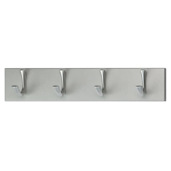 Kroklist med 4 krokar silver
