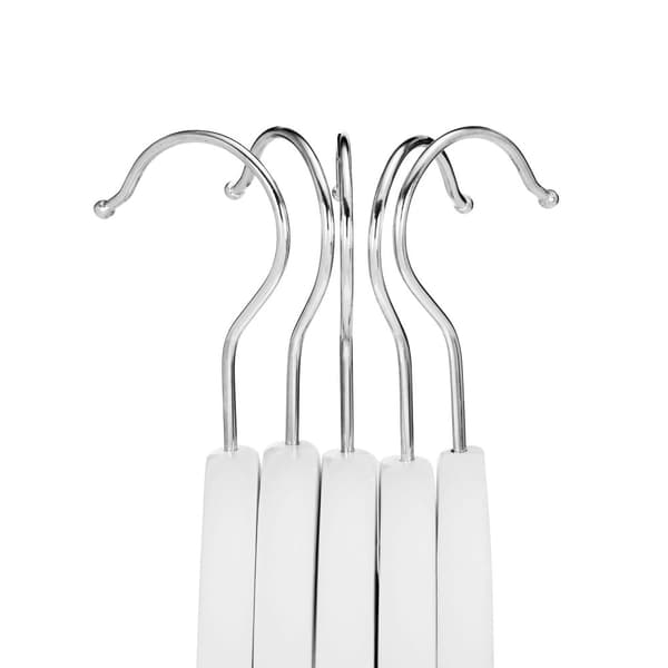 Kleerhangers - Solid Wood Pendants - Sæt på 20 - Med hak - Hvid