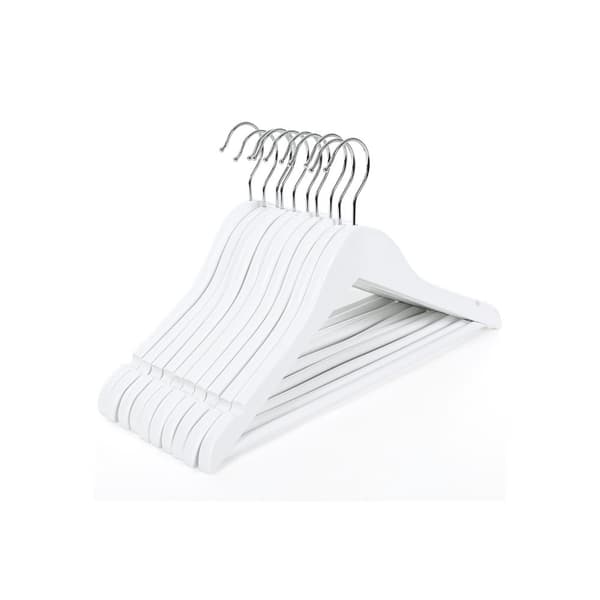 Tøjbøjler - til børn - massivt træ - anti -slip - sæt af 20
