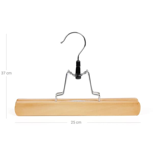 Buksespændinger - sæt af 12 - træ - anti -slip - Naturel