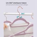 Miniatyrbild 6 av 7: Kleerhangers - Velvet - Set of 50 - Soft Purple