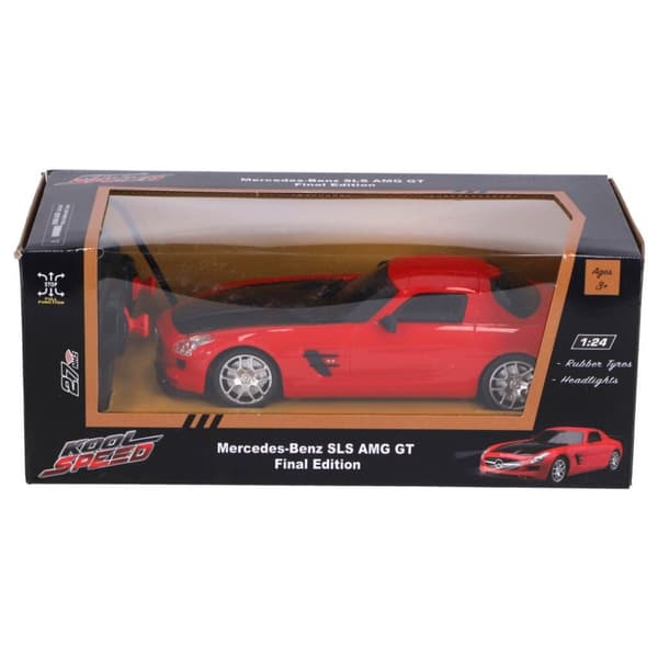 RC Mercedes-Benz SLS AMG GT Final Edition 1:24 + Lys Sort/Rød