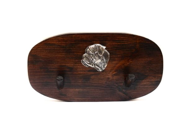 Engelsk bulldog, Bulldog I - tilbehørsbøjle, medaljebøjle med hund, nøglekroge fra Art-Dog