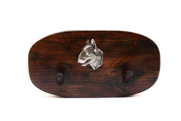 Bullterrieri, Bullterrieri II - tarvikeripustin, mitaliripustin koiran kanssa, Art-Dog avainkoukut