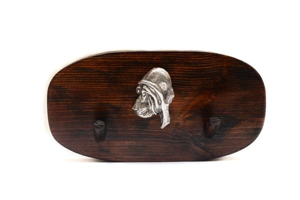 Blodhund, helgens hund Huberta - tilbehør bøjle, medalje bøjle med en hund, Art-Dog nøgle kroge