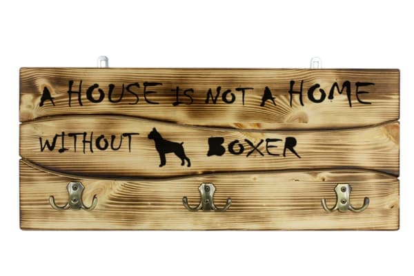 Boxer, Boxer I - bøjle med hund, medaljeudstilling, boligdekoration af Art-Dog