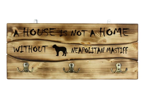 napolilainen mastiffi, napolilainen mastiffi, Mastino napoletano - vaateripustin koiran kanssa, mitalinäyttely, kodin sisustus Art-Dog