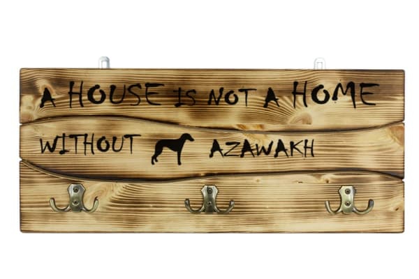 Afrikansk Greyhound, Azawakh - bøjle med hund, medaljeudstilling, boligdekoration af Art-Dog