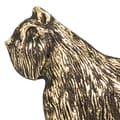 Pikkukuva 5 / 6: Bouvier des Flandres - avaimenperä koiran kanssa, messinkipidike koiratarvikkeille, elegantti Art-Dogin aulakoriste